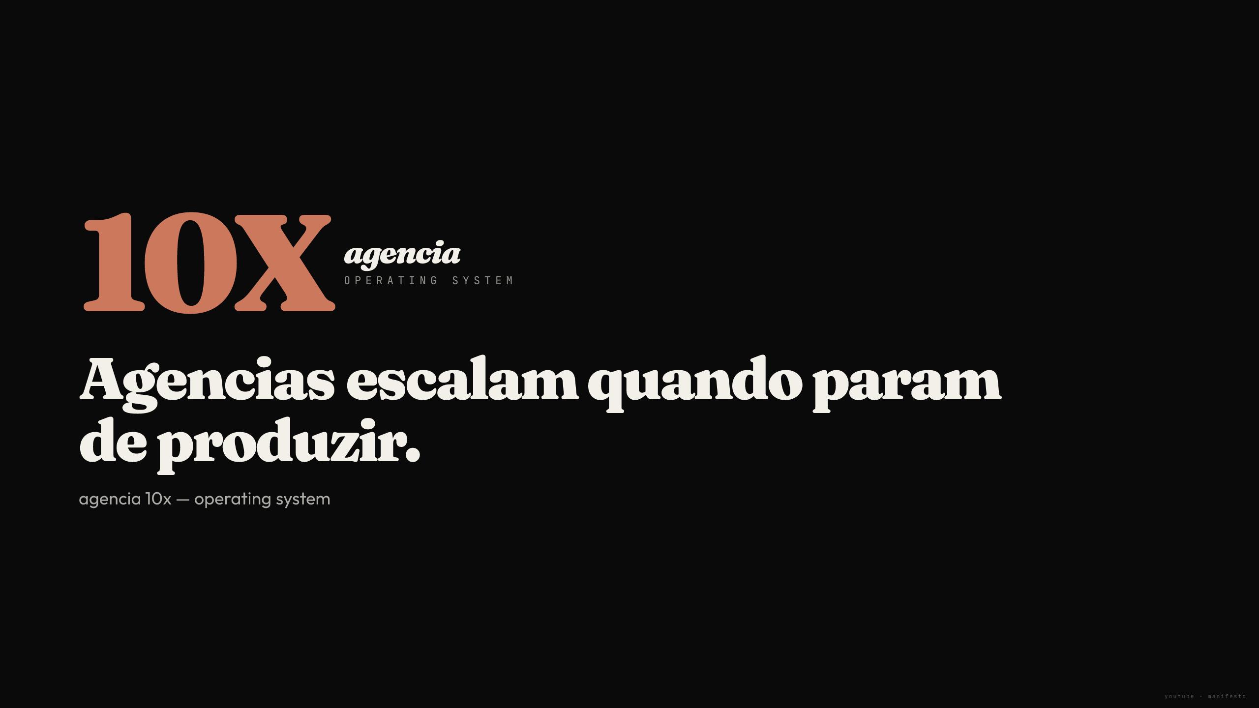 YouTube · Manifesto