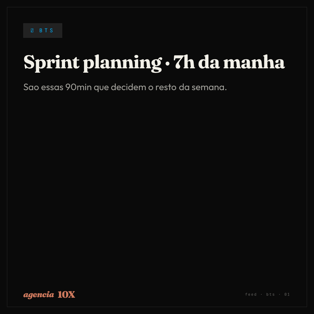 BTS 01 — Sprint